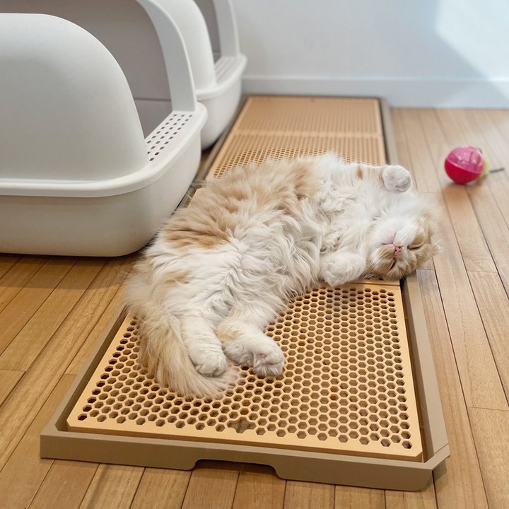 고양이사막화매트 요기펫 고양이 화장실 사막화방지 모래 매트 패드 대형