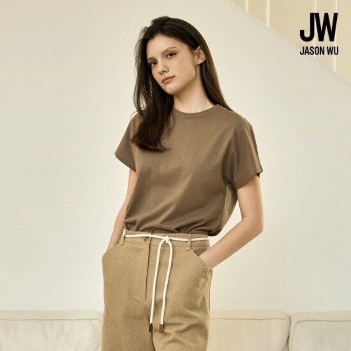 제이슨우 25SS 에센셜 코튼100 실켓 티블라우스 6종