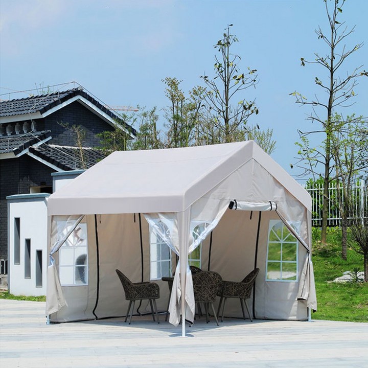 텐트덮개 캐노피 천막 텐트 몽골 캠핑 야외용 포장마차 옥상 테라스 바람막이