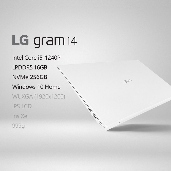 lg그램14 LG전자 2022 그램14(12세대) 14ZD90Q-GX56K [프리미엄 패키지] + 사은품 증정, Win10 Home, 16GB, 256GB
