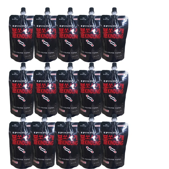 불쏘시개 착화제 150g, 15개, 1개, 150g 불쏘시개 착화제 150g, 15개, 1개, 150g