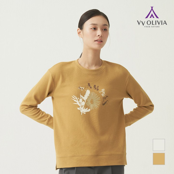 올리비아로렌 원포인트 드랍소매 티셔츠 VVCALYS1141