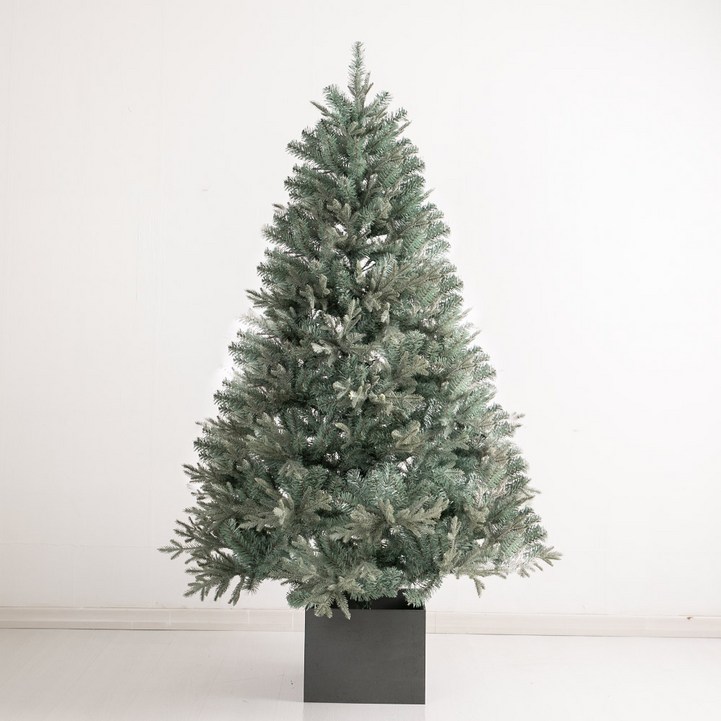 최고급그레이우드사각화분트리 180cm 크리스마스 무장식 나무 TRNOES, 우드사각화분트리