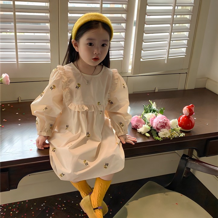 아르베 여아용 데일리 자수원피스 아르베 여아용 데일리 자수원피스