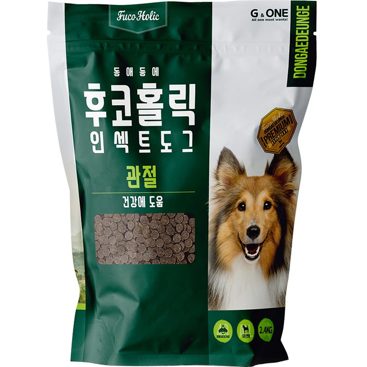 후코홀릭 전연령 도그 프리미엄 J 관절 소프트사료, 2.4kg, 곤충, 1개
