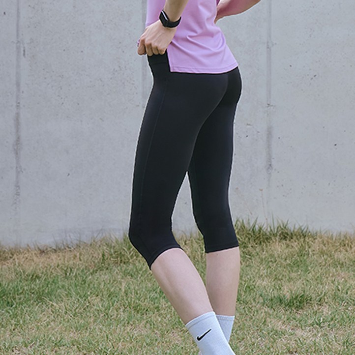 녹족 여성용 요가 필라테스 레벨업 7부 레깅스