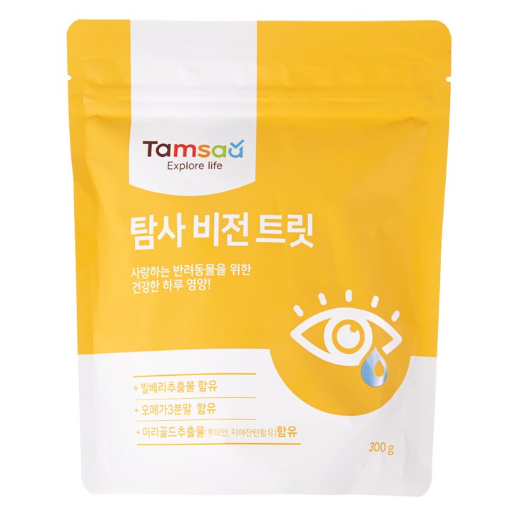 탐사 강아지 영양제, 뉴트리션 비전 트릿 눈눈물 케어 300g