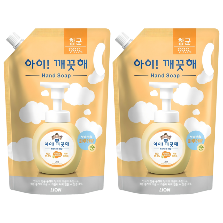 아이깨끗해 폼 핸드솝 순 파우더향 리필