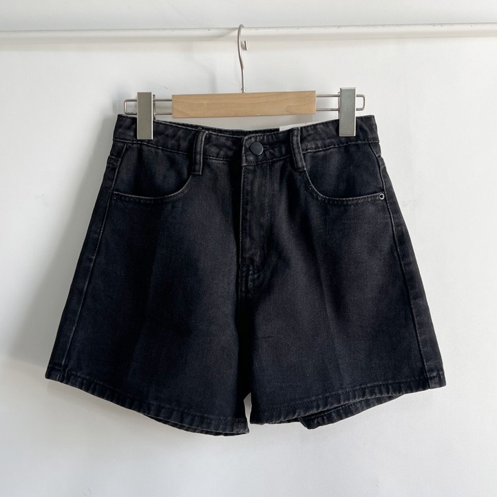 토마토팩토리 여성용 에디슨 여름 4부 데님 숏 청 반바지