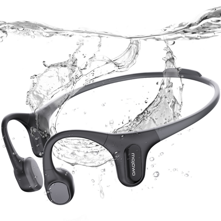 모자와런플러스 RUNPLUS 골전도블루투스 무선이어폰 넥밴드오픈형, 블랙, RUN PLUS