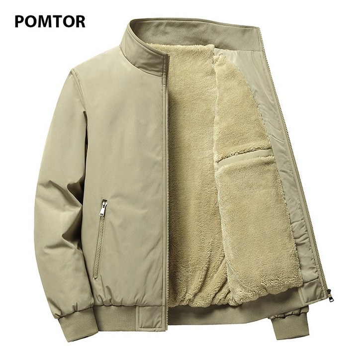 POMTOR 남성가을자켓 캐주얼 겨울 빅사이즈 기모 남자자켓