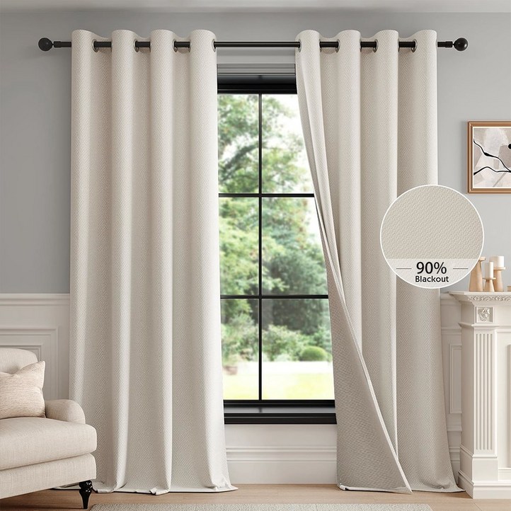 11 아일렛형 암막커튼 도톰 비침없는 창문형 거실커텐 사계절 창문용