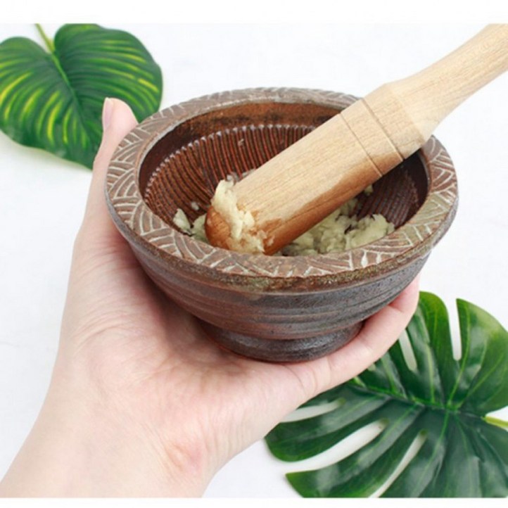 국산 깨갈이 여주도자기 국산조리도구 주방용품 절구세트 예촌 미니