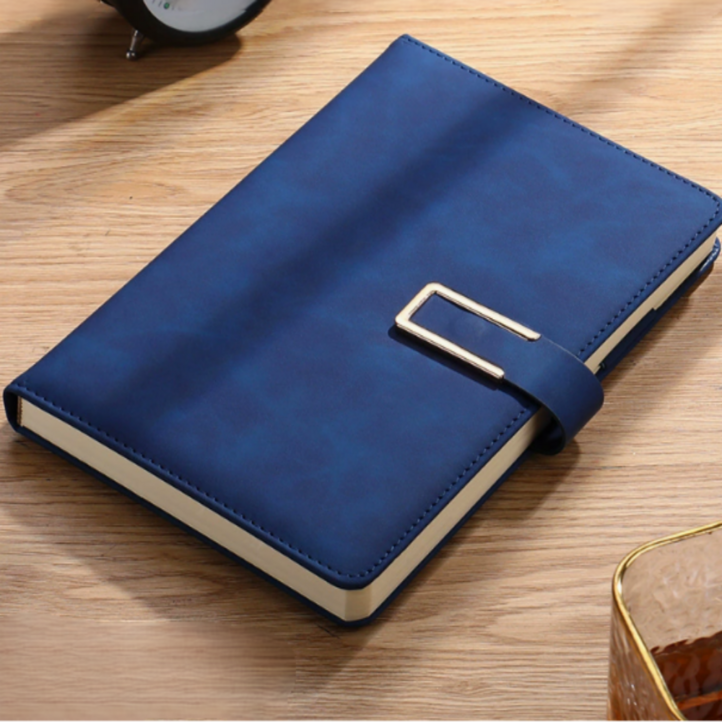 디오벨러 방수 고급 가죽 다이어리, 1개, 딥블루