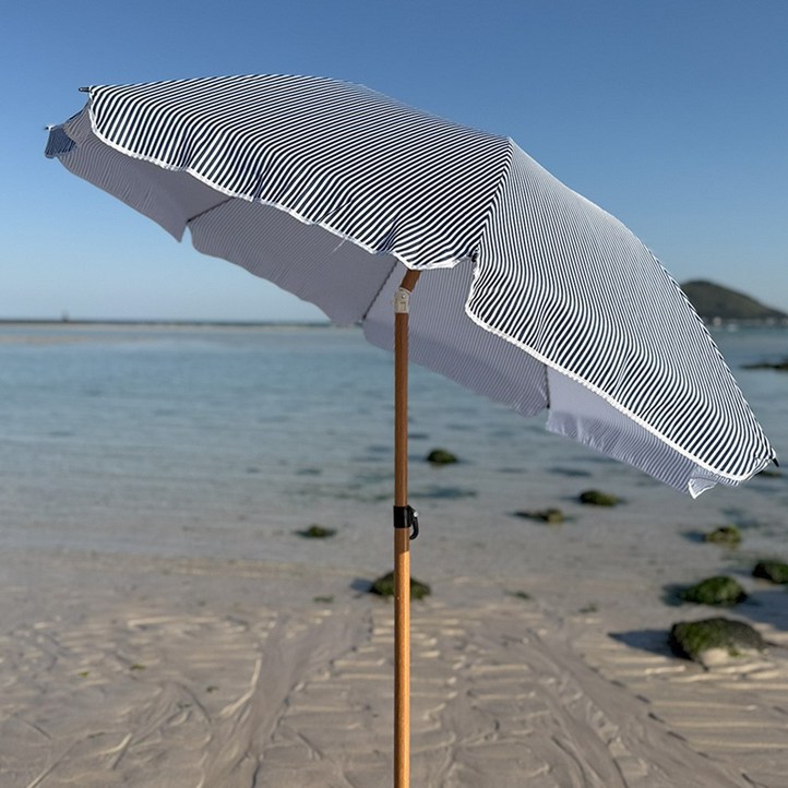 감성 스트라이프 파라솔 바다 해변 계곡 캠핑 그늘막