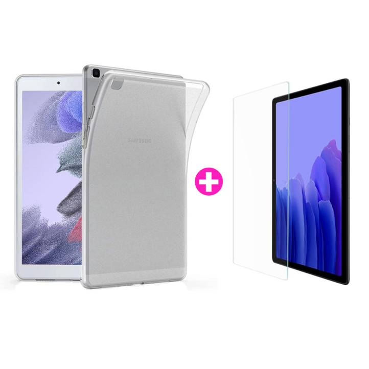 아야 갤럭시 탭 A7 라이트 SMT220 T225 lite 8.7 젤리 케이스  액정 강화유리 필름, 1개