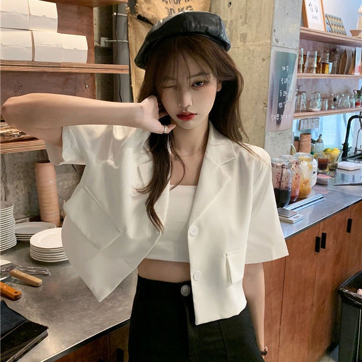 줄리엔느 비엘 빅카라 반팔 자켓