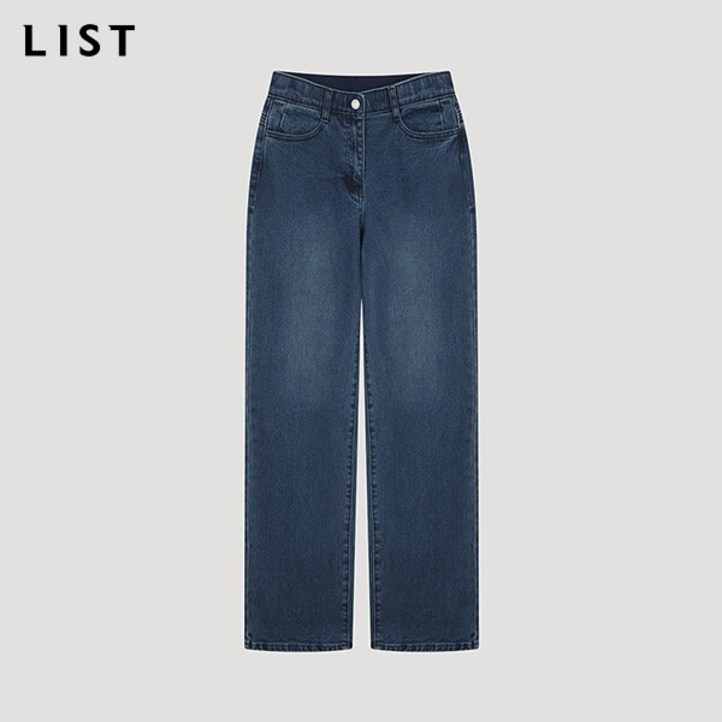 리스트LIST 인밴딩 스트레이트 데님 팬츠TSMSLO82010BL 리스트LIST 인밴딩 스트레이트 데님 팬츠TSMSLO82010BL