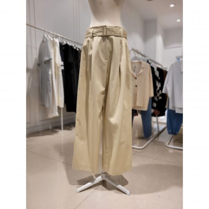 스튜디오톰보이 벨트 롱 와이드 코튼팬츠 91013318122573345 백화점