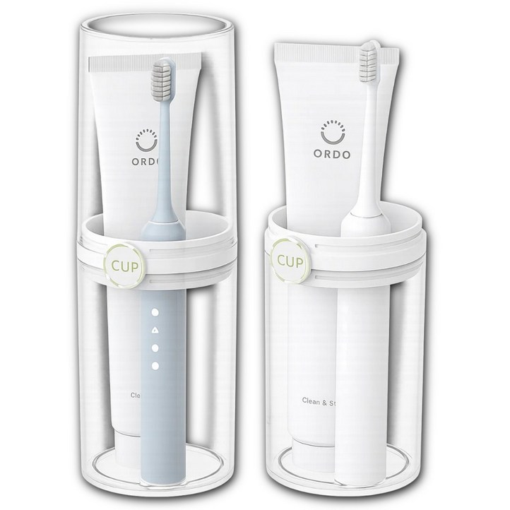 에이트몰 위생내열 투명 칫솔 케이스, 2개