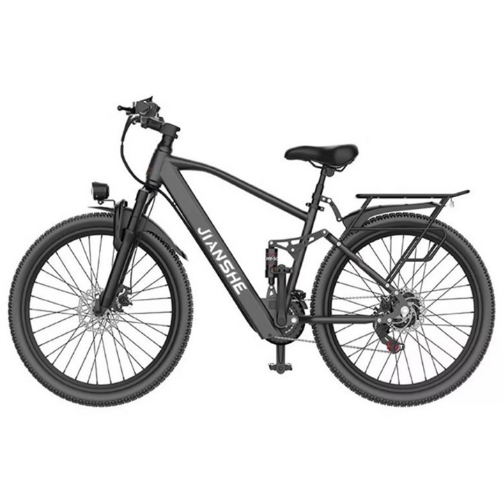 플럭스 오래가는전기자전거 MTB 출퇴근 고성능 자토바이 성인용 리튬배터리 배달 가성비, 스피드그레이26인치, 하이텐강