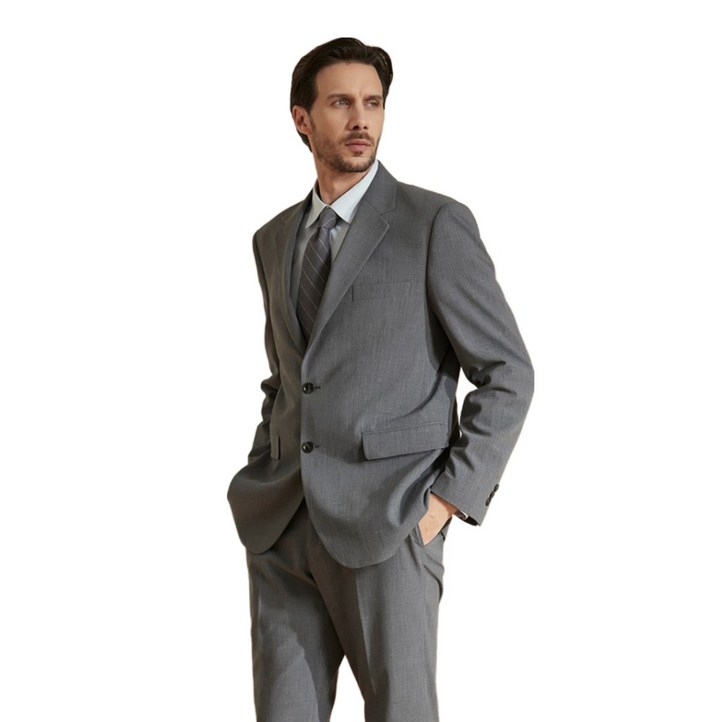 인터메조 25SS 비즈니스 그레이 스트레치 수트 봄 여름 결혼식 면접 정장 하객룩