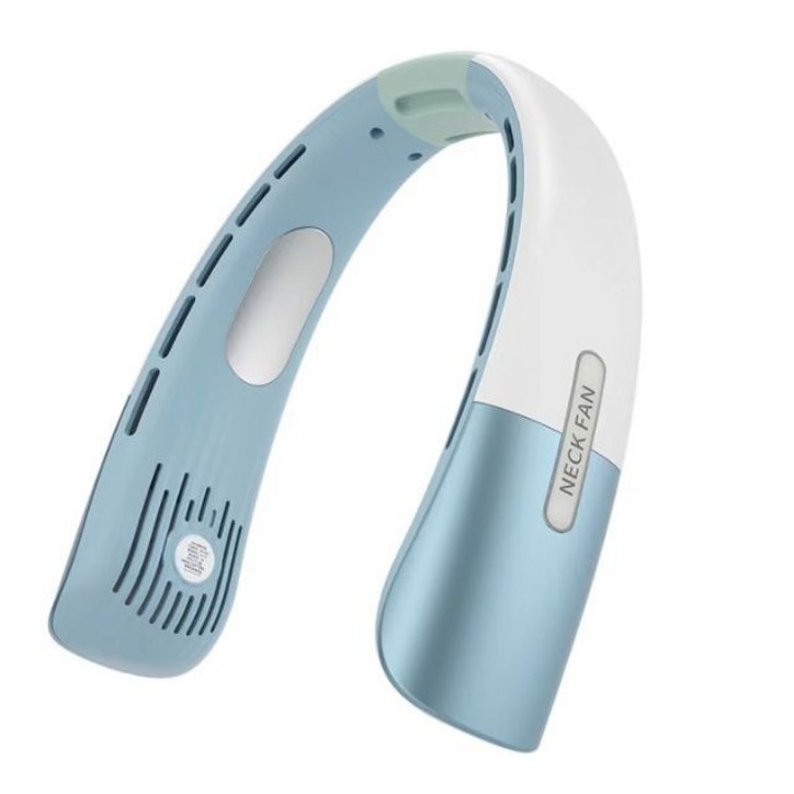 6세대 휴대용 넥밴드 목걸이 선풍기 무소음 목선풍기, 하늘색, 2000mAh 6세대 휴대용 넥밴드 목걸이 선풍기 무소음 목선풍기, 하늘색, 2000mAh