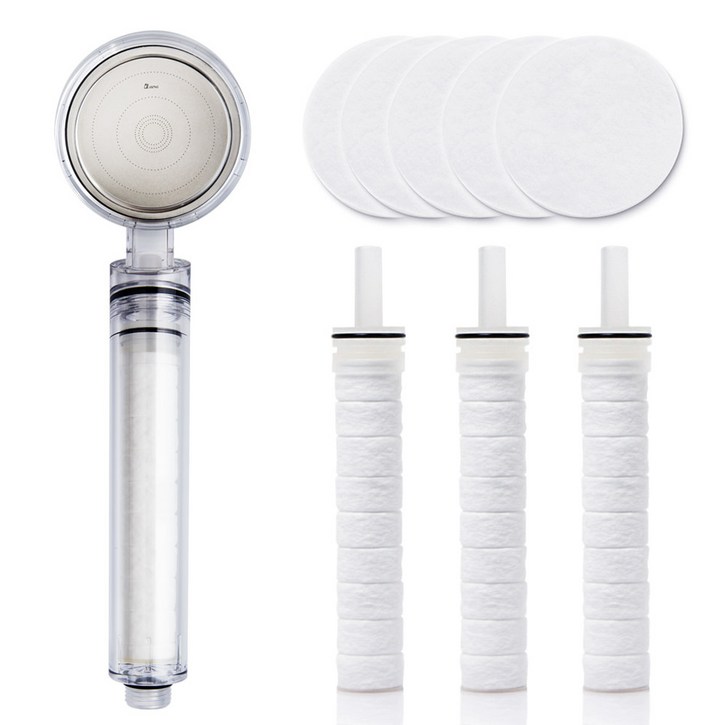 퓨어레인 9000 녹물제거 정수 샤워기필터 실속패키지, 1세트