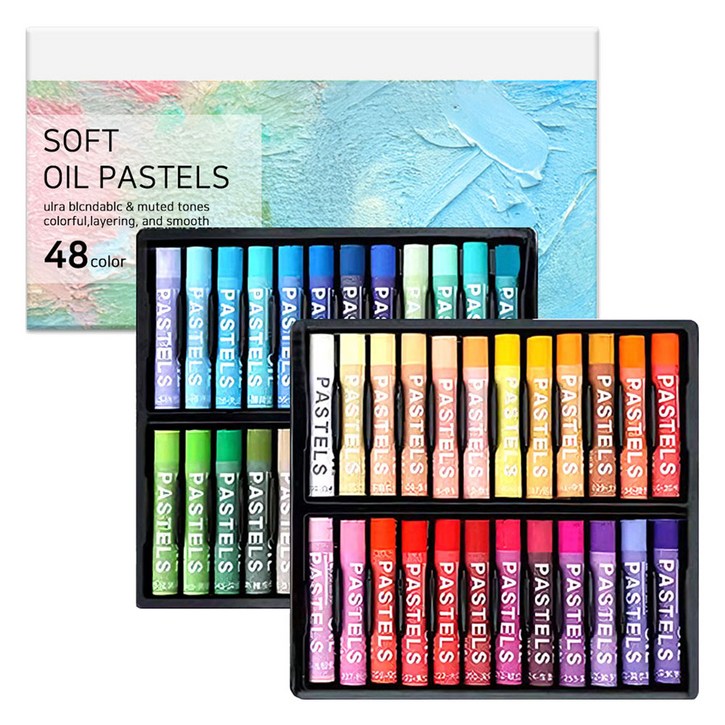 DGRM SOFT 오일파스텔, 1세트, 48색