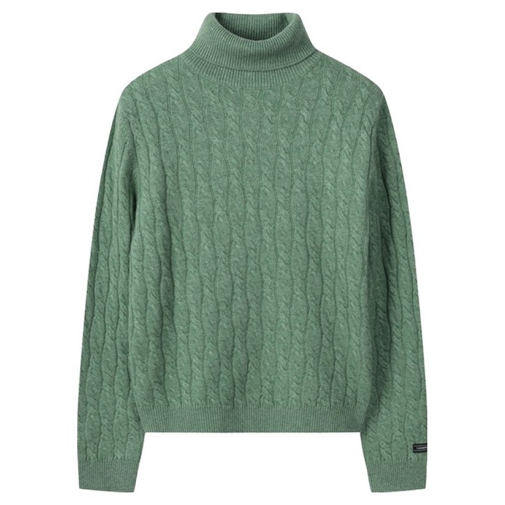 씨씨콜렉트 여성용 하이넥 케이블니트