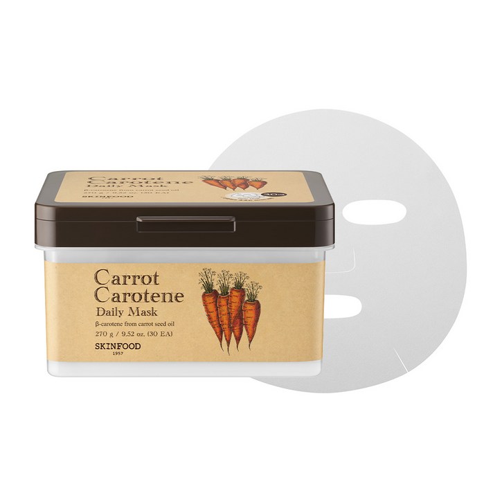 스킨푸드 캐롯 카로틴 데일리 마스크, 30개입, 1개