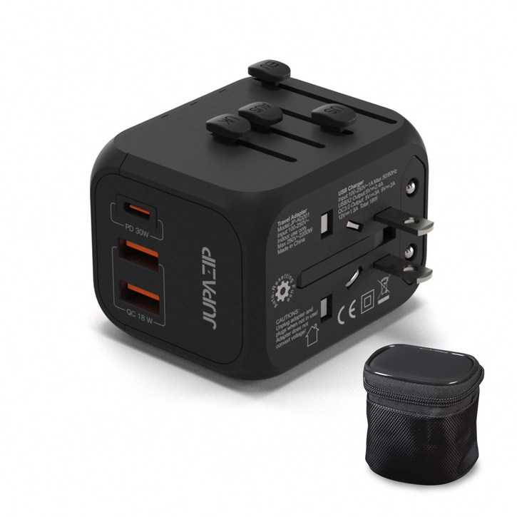 주파집 여행용 초고속 PD 30W usb 멀티 어댑터 JP-AD300