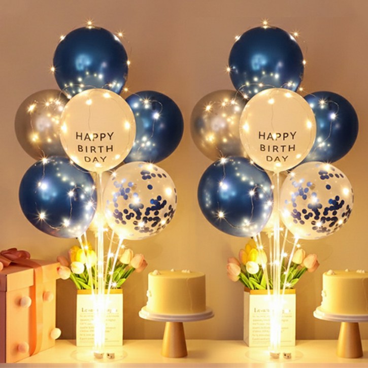 스타리움 라이트 미니 스탠드 생일파티풍선 세트