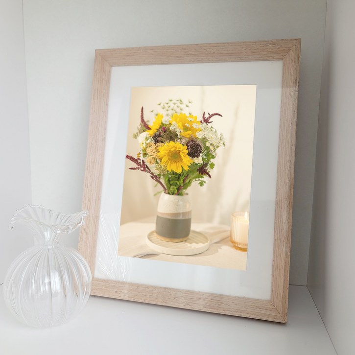 온맘컴퍼니 프랑 삼각 무늬목 액자