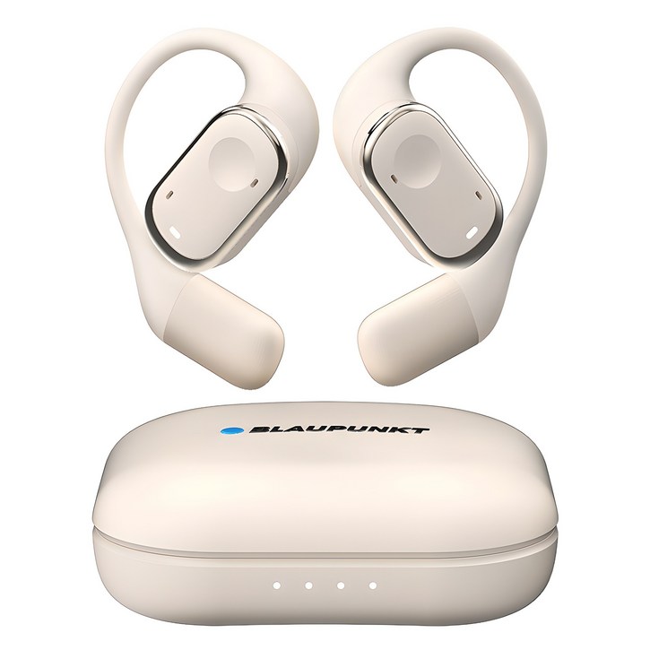 블라우풍트 AAC ENC 노이즈 캔슬링 오픈 귀걸이형 HIFI 5.4 블루투스 이어폰, BLPOE383I, 아이보리