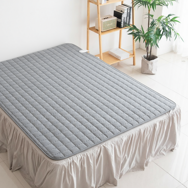 세탁 가능 26년형 한일의료기 전자파 없는 탄소 카본매트 침대용 전기매트, 더블분리난방150x200, 그레이Gray