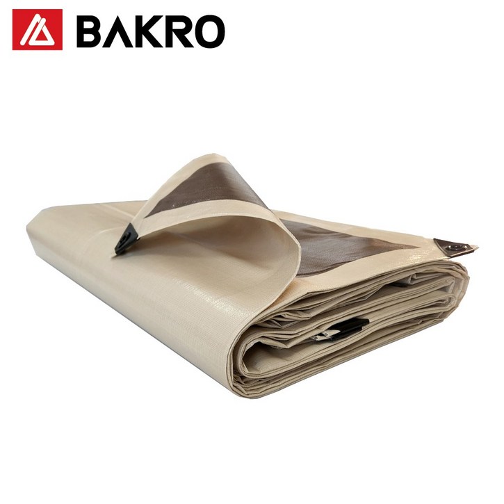 두꺼운 텐트 방수포 양면코팅 캠핑방수포 타포린, 베이지브라운