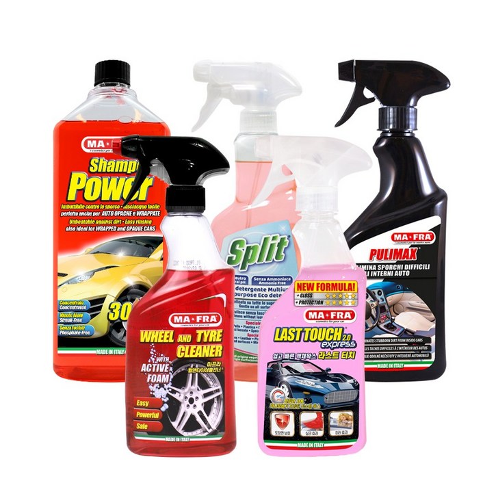 마프라 실속 초보자 5종 세트 휠앤타이어클리너카샴푸물왁스유리멀티세정제실내멀티세정제, 1개