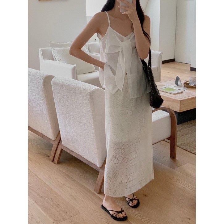 리브레 크로쉐 스커트