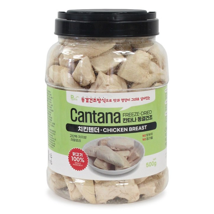 칸타나 동결건조 치킨텐더 500g, 500g, 1개