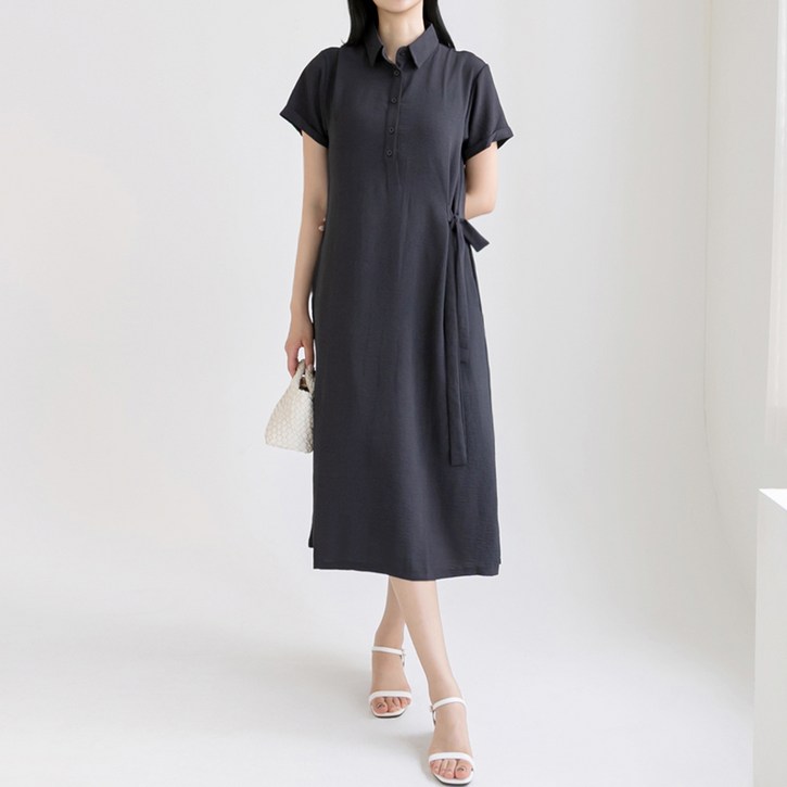 허블리 여성 여름 원피스 루즈핏 체형커버 냉감소재