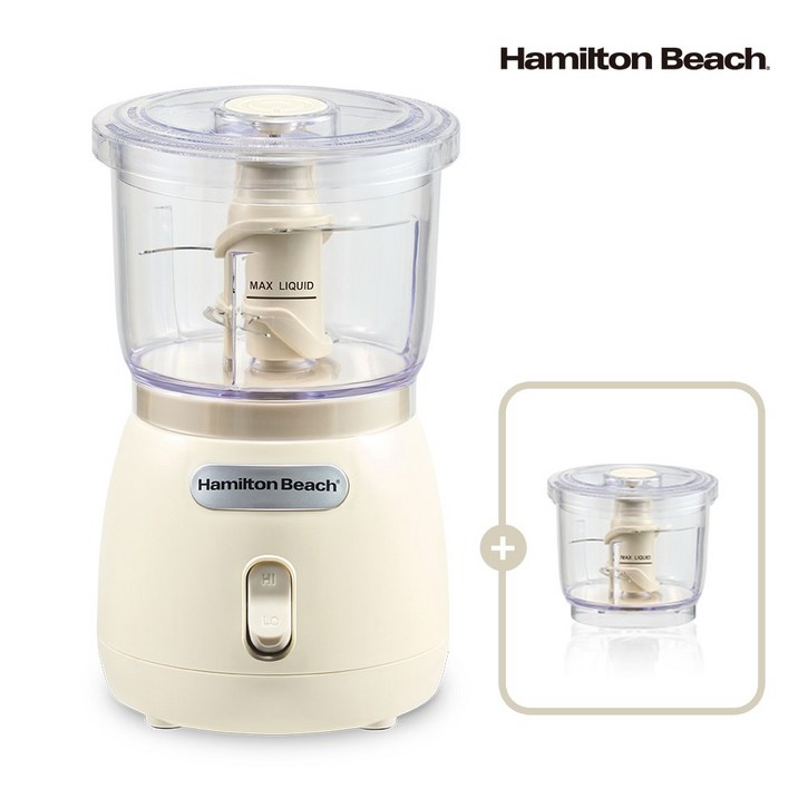 해밀턴비치 스택앤프레스 푸드 초퍼 전용용기 패키지  크림