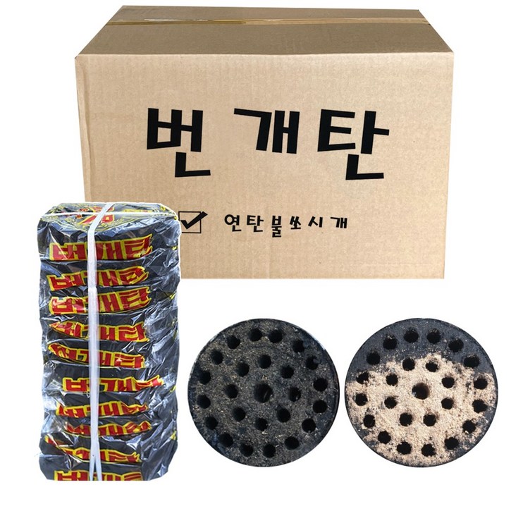 번개탄 착화탄 금강탄 숯불 착화용, 240g, 60개