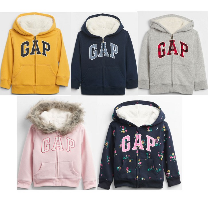 뉴욕1 조건부무배 갭GAP NEW 베이비 토들러 코지 털 후드집업 5종칼라