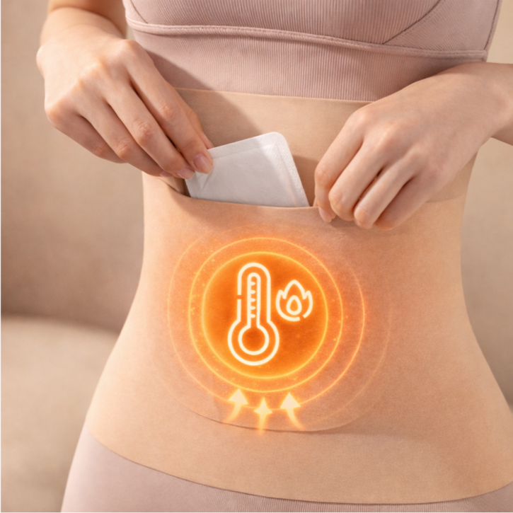 그날엔 남녀공용 허리복대 핫팩 주머니 있는 포켓형 보온 허리 보호대 배워머 복대 2P