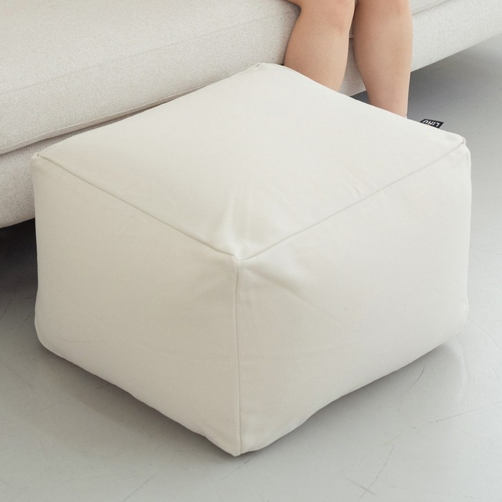 리누 린온 사각스툴 패브릭, 바닐라