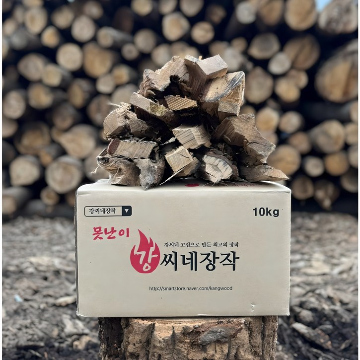 강씨네장작 못난이 B급 장작 최저가 불멍 화로대 장작 10kg