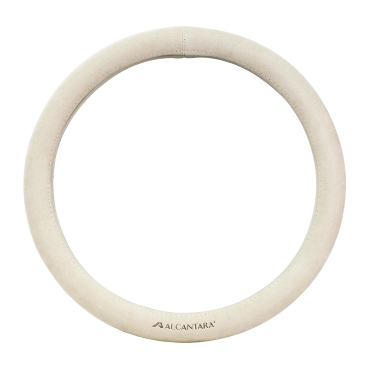 이지스 자동차 핸들커버 프리미엄 알칸타라가죽 투톤, 베이지