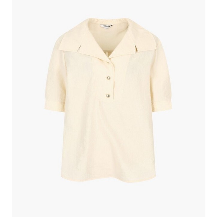 나이스클랍 NICE CLAUP 반 오픈 탑 블라우스N242MWB429 445031