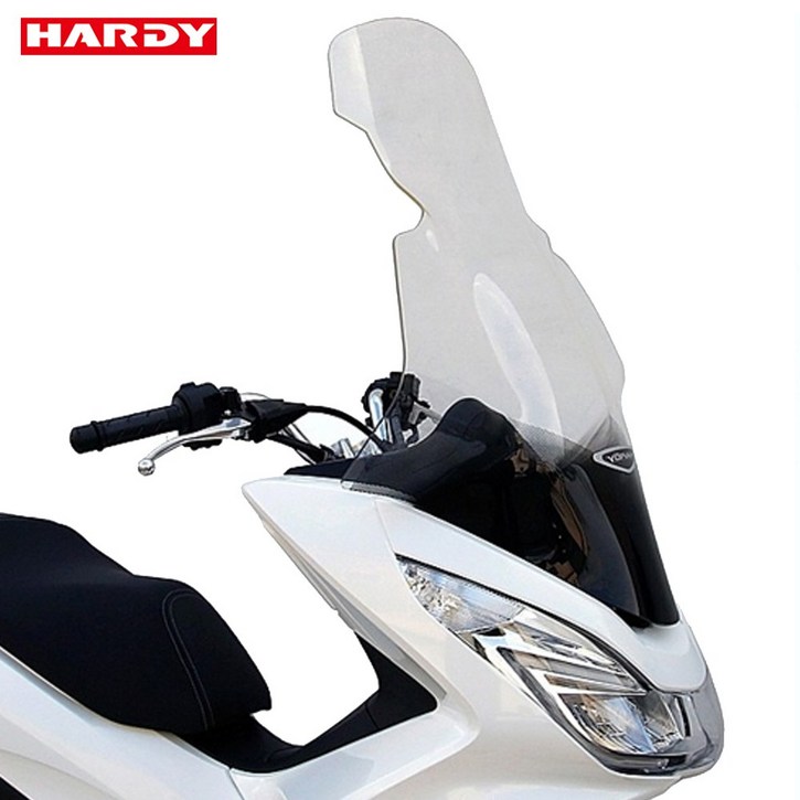 ab HARDY 오토바이 바이크 혼다 PCX125 롱 윈드스크린 클리어 20142017